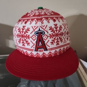 Anaheim Angeles ARCO Snow Flakes Baseball  Cap Hat Adjustable Back. Sixth Man Pr